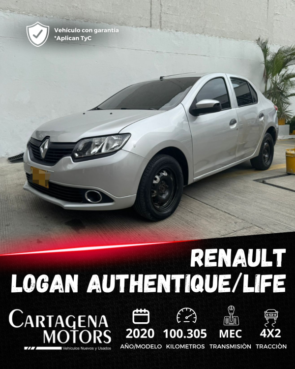 RENAULT LOGAN AUTHENTIQUE/LIFE 2020